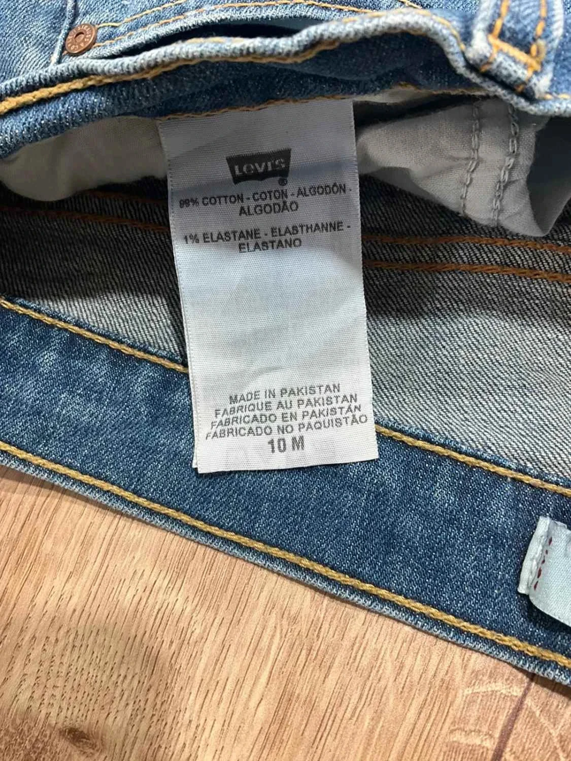 Jean Levi's 515 Boot Cut Taille 10M Vintage Coton Bleu Lvf 027 – photo 12
